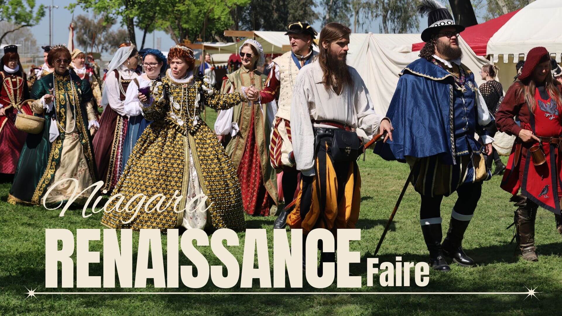 people in costume at the renaissance fair