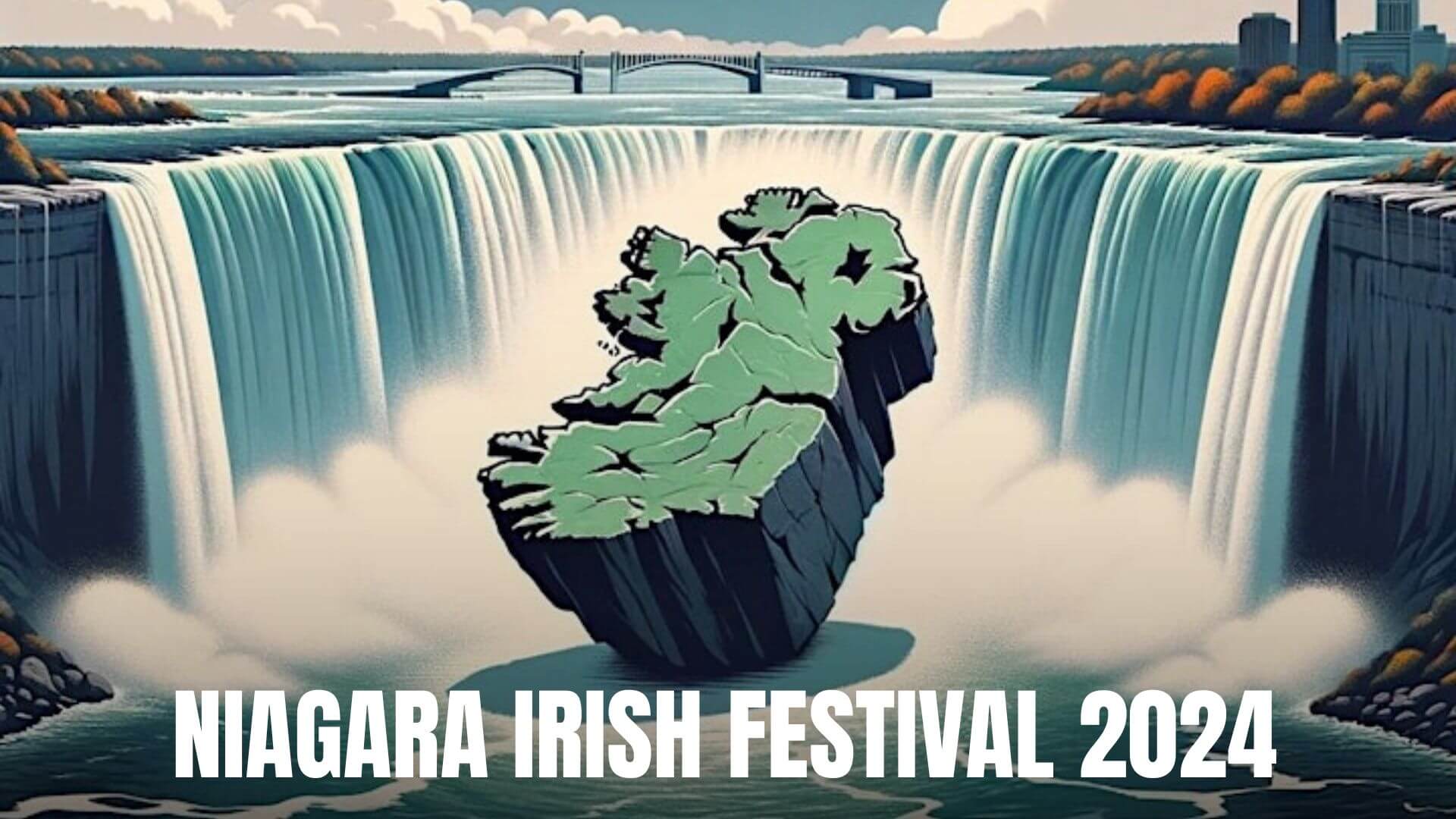 Irish Music Festival cover image of ireland over the falls graphic